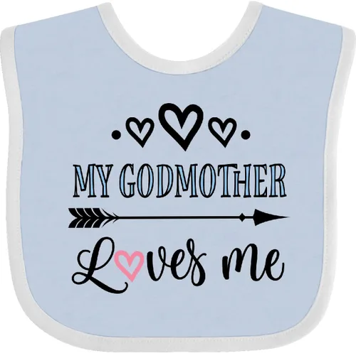 inktastic Babero para bebé My Godmother Loves Me Godchild