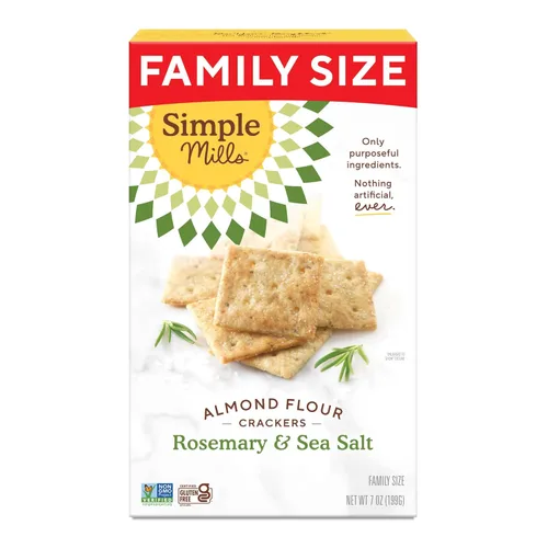 Miniatura 8 de Simple Mills Galletas de Harina de Almendra, Tomate Seco y Albahaca - Sin Gluten, Veganas, Aperitivos Saludables, a Base de Plantas, 4.25 Onzas