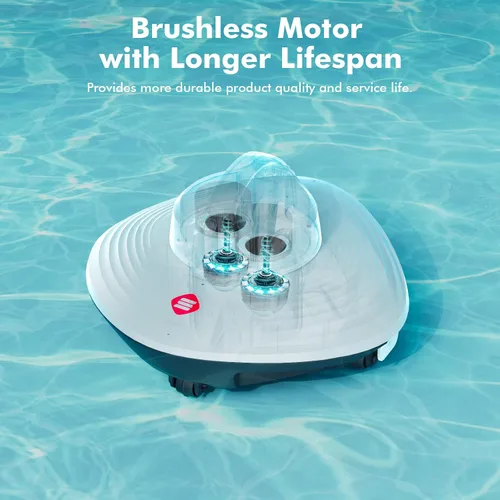Miniatura 2 de HYDRUS Aspirador robótico inalámbrico para piscina con motor sin escobillas, potente robot de piscina para piscinas sobre el suelo, hasta 90 minutos