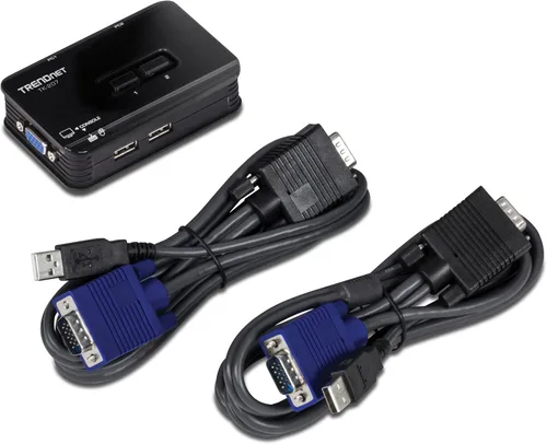 Miniatura 9 de Trendnet Kit de switch KVM y cable, Azul