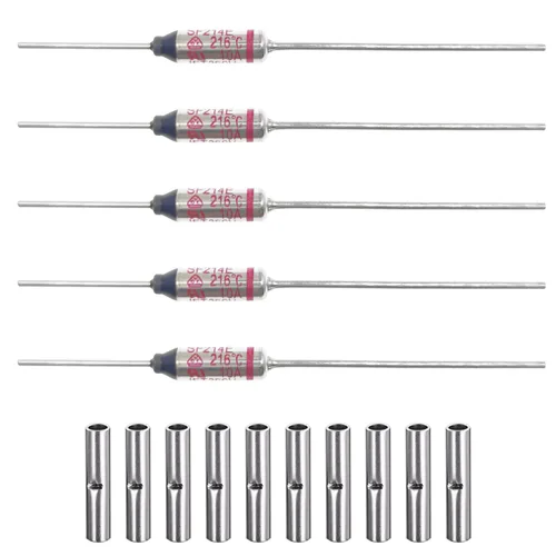 Miniatura 9 de (Paquete de 5 piezas) SF91E SEFUSE Fusibles térmicos 10A 250V (Compatibles con 110V, 125V) Fusibles térmicos de 94 grados Celsius Cortadores