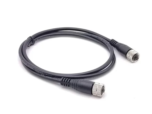 Miniatura 2 de Elecbee Conector M12 5 Pin A-Code Hembra a Hembra Cable terminado doble 1M/3.3ft