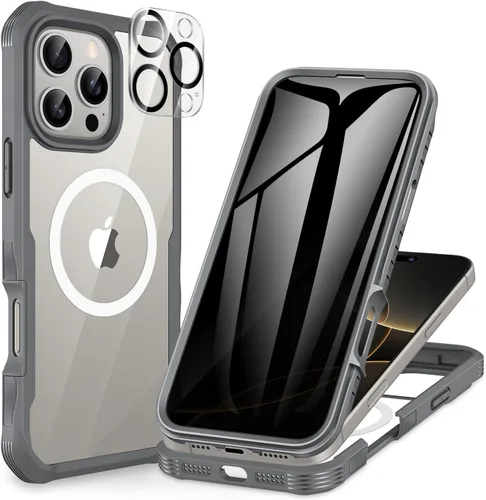 Miniatura 135 de CENHUFO Funda de privacidad para iPhone 11 Pro, funda de cuerpo completo con protector de pantalla de privacidad de vidrio templado 9H integrado