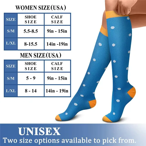 Miniatura 6 de CHARMKING - Calcetines de compresión para mujeres y hombres 6 pares 15-20 MMHG ideales para hacer deporte correr para viajes en avión otorgan