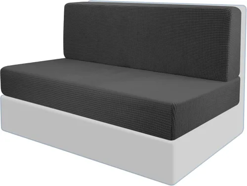 Miniatura 7 de RunNico Fundas de Cojines para Comedor de RV - Fundas Elásticas para Cojines de Camper - Protector de Muebles de Sofá Loveseat Extensible para RV
