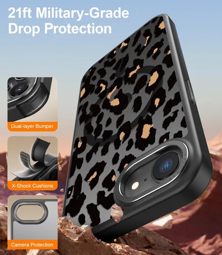 Miniatura 596 de Goodon para iPhone 15 Pro Max con protector de pantalla de privacidad, compatible con Magsafe, funda translúcida mate a prueba de golpes - Linda