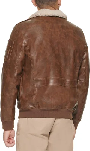 Miniatura 4 de Tommy Hilfiger Chaqueta bomber de piel sintética para hombre