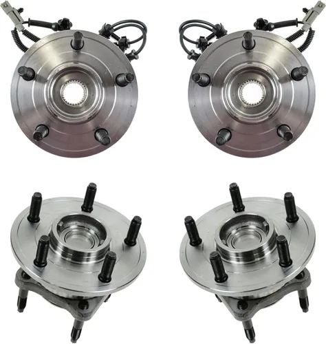 Miniatura 139 de TRQ Juego de 2 rodamientos de rueda delantera y conjunto de cubo 4WD compatible con Ford Ranger Mazda B4000 1998-2000