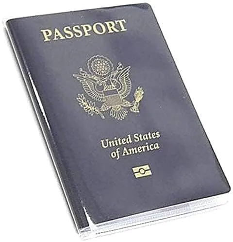 Miniatura 2 de Funda transparente transparente para pasaporte, organizador de tarjetas de identificación, protector de viaje (5 transparentes), Claro, Cartera