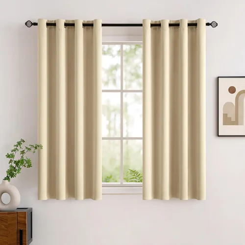 Miniatura 93 de MIULEE Cortinas opacas para dormitorio o sala de estar, juego de 2 paneles de cortina para ventana con aislamiento térmico y bloqueo de luz