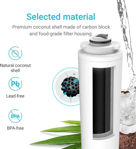Miniatura 5 de AQUA CREST Filtro de agua de repuesto 51300C para Elkay® 51300C, [SIN CHIP] Compatible con estaciones de llenado de botellas Elkay® ezH20® y Halsey