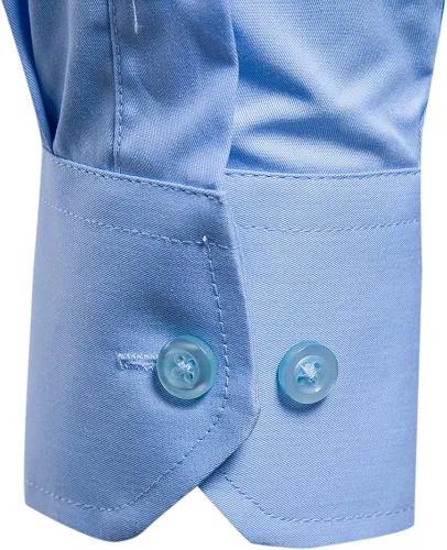 Miniatura 6 de Manwan walk Camisas de vestir para hombre de manga larga de algodón con botones y mangas largas, de corte ajustado