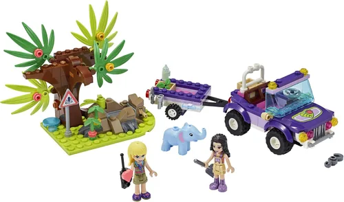 Miniatura 4 de LEGO Friends Baby Elephant Jungle Rescue 41421 Kit de construcción de aventura; juego de rescate de animales que viene con un camión de juguete