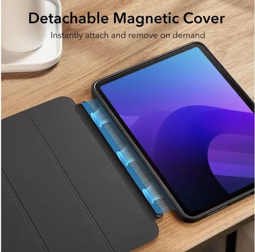 Miniatura 3 de ESR Funda para iPad (A16) de 11ª/10ª generación (2025/2022), cubierta magnética desmontable, soporte triple inteligente con parte trasera rígida