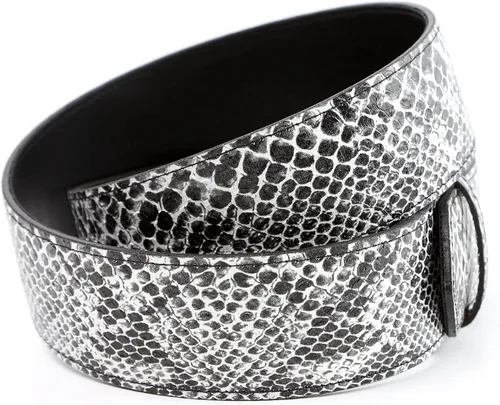 Miniatura 3 de Cinturón blanco Python serpiente resistente 1.75 "ancho desmontable hebilla hecha a mano EE.UU.