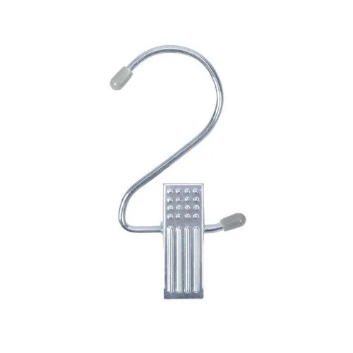 Miniatura 2 de NAHANCO Clip de plástico blanco para colgar de 610 W con gancho cromado, 4-1/2 pulgadas, (paquete de 100)