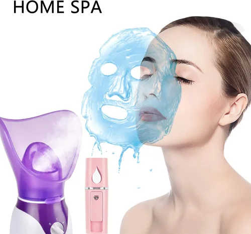 Miniatura 2 de Vaporizador facial para cara Nano Facial Mister Juego de vaporizador facial para limpieza profunda facial, mini vaporizador facial portátil