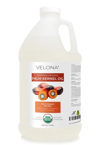 Miniatura 12 de velona Aceite de almendra de palma orgánico certificado por la USDA, 2 onzas líquidas, aceite portador 100% puro y natural, refinado, prensado