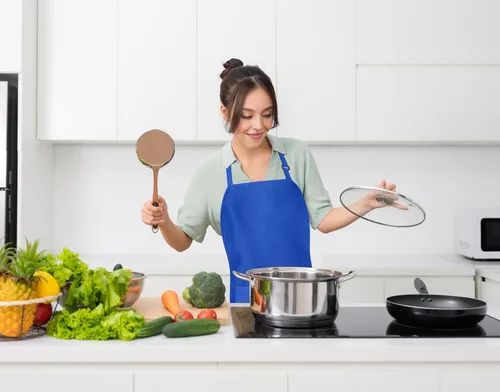 Miniatura 6 de Utopia Kitchen Paquete de 10 delantales ajustables con 2 bolsillos, resistente al agua y al aceite, delantal de chef de cocina para mujeres