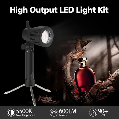 Miniatura 2 de EMART Fotografía LED Lámpara de luz continua 5500K Cámara portátil Foto Iluminación para estudio de mesa - 2