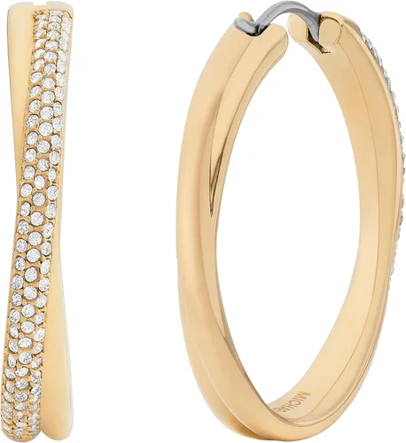 Miniatura 2 de Michael Kors - Arracadas de plata y oro rosa para mujer