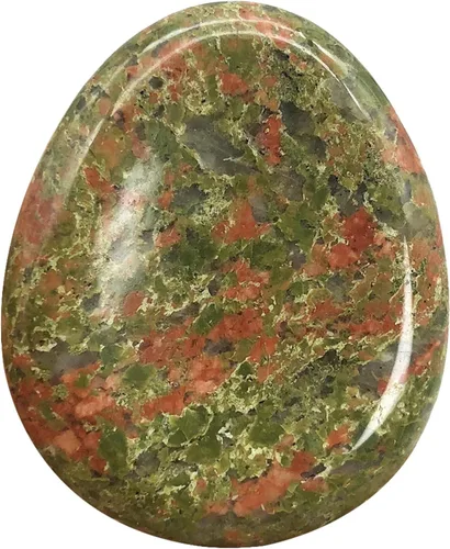 Miniatura 8 de Fekuar Piedra de cristal de jaspe kambaba natural, piedra de preocupación para el pulgar, tallada a mano, piedras de bolsillo de lágrima de cristal