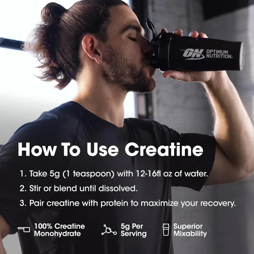 Miniatura 8 de Optimum Nutrition Creatina Micronizada Monohidrato en Polvo, Sin Sabor, 120 Porciones, 600 Gramos (El Embalaje Puede Variar)
