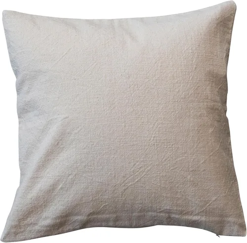 Miniatura 9 de Bloomingville Almohada estampada de algodón tejido con cara abstracta, multicolor
