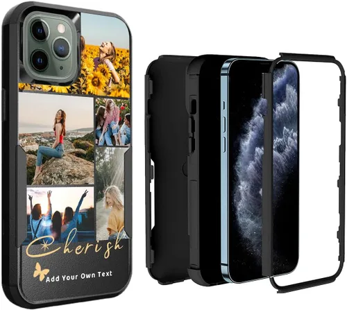 Miniatura 31 de Funda de fotos personalizada para iPhone 11 Apple Phone Plaid Collage - Imagen personalizada para hacer fotos en 3 híbridos gruesos resistentes