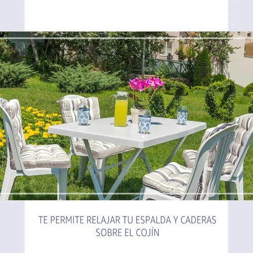 Miniatura 6 de Hoteam Juego de 6 cojines para sillas de patio al aire libre, 20 x 40 pulgadas, cojines de patio para sillas altas para muebles de exterior, Beige