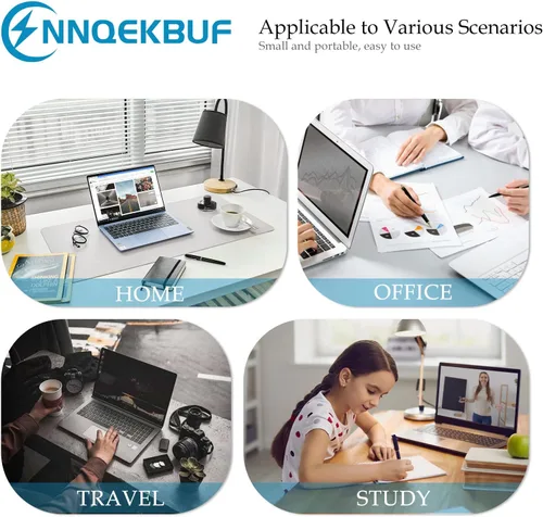 Miniatura 7 de NNQEKBUF Cargador universal para portátil USB C de 45 W y 65 W, compatible con HP Chromebook, Dell, Lenovo, Acer, Asus, Samsung Galaxy, Google