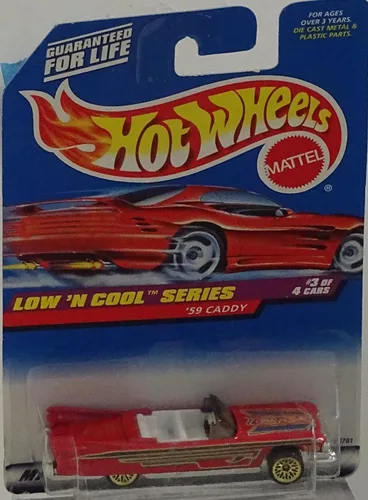 Miniatura 2 de Hot Wheels 1998-699 '59 CaddY 1959 Low'n Cool Serie 3 de 4 Escala 1:64