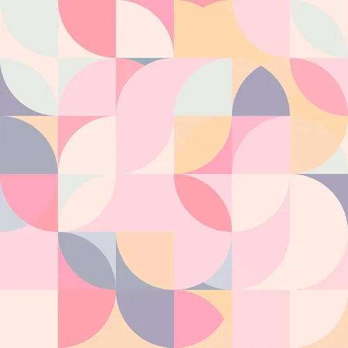 VEELIKE Papel tapiz geométrico rosa suave para despegar y pegar, papel de contacto geométrico rosa para armarios, estantes, paredes, 17.7 x 118