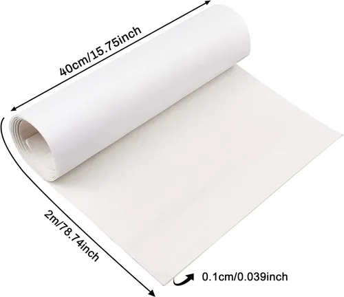 Miniatura 2 de BENECREAT Forro de estante de fieltro autoadhesivo de 15.7" x 78.7" para confección de disfraces DIY y joyero, tela despegar y pegar, 1mm de grosor