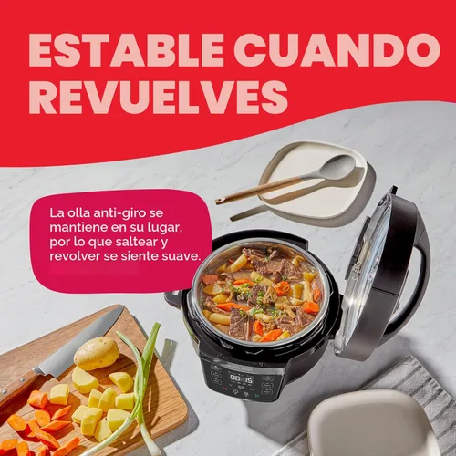 Miniatura 6 de Instant Pot 4QT RIO Mini Multicocina 7 en 1, Olla a Presión, Cocción Lenta, Saltear, Vapor, Arrocera, Yogur y Calentador, Negro, 4 Cuartos