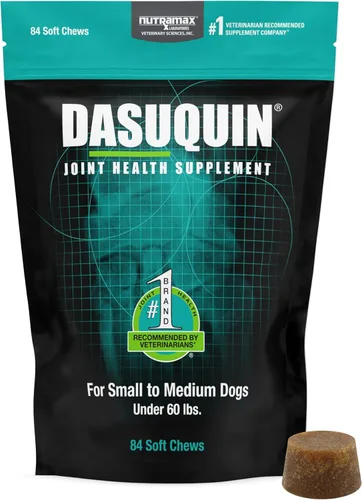 Nutramax Dasuquin para perros pequeños a medianos, suplemento de salud articular, contiene glucosamina para perros, además de condroitina, ASU y