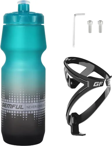 Miniatura 11 de GEMFUL Bike Water Bottle Holder and Bicycle Bottle Combo Cycling Water Bottle Cage 24oz 750ml Bpa Free Leakproof for Mountain Road Bikes Riding Cycle