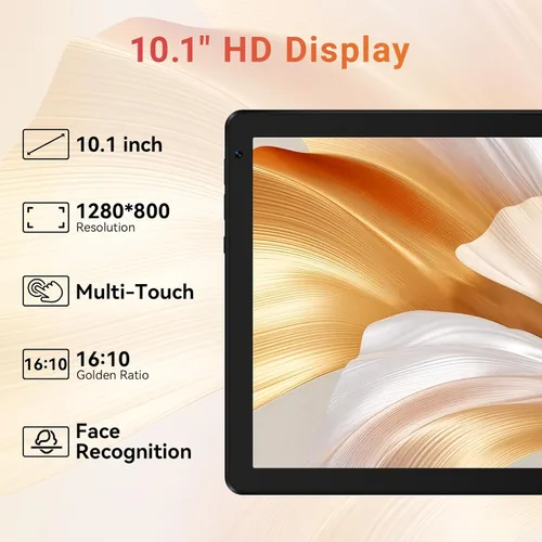 Miniatura 5 de URAO Tableta, tableta Android de 10.1 pulgadas con procesador Octa-core 30GB RAM 128GB ROM HD IPS pantalla táctil 8H batería, Wi-Fi 6, BT 5.4