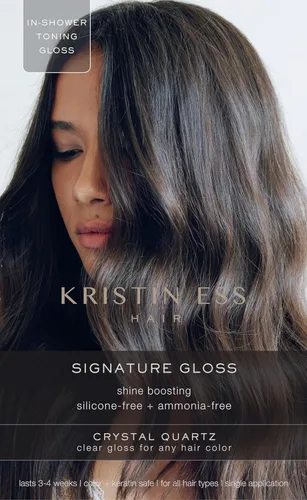 Kristin Ess Brillo Capilar de Cuarzo Cristalino Transparente para Todo Tipo de Cabello + Colores - Tratamiento Anti-Cobrizos para Mujeres -