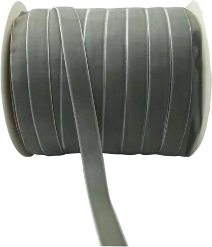 Miniatura 72 de Bobina de cinta de terciopelo de 10 yardas, disponible en muchos colores (Beige, 1 1/2 pulgadas)