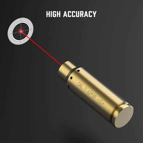 Miniatura 3 de Feyachi Láser de avistamiento de calibre .223 0.219 in/0.354 in Red Dot Laser Boresighter para pistola pistola con interruptor de cola incluido
