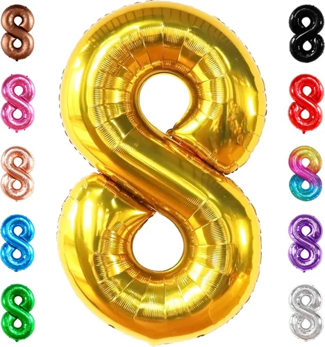 Miniatura 166 de Globo gigante plateado del número 0 de 40 pulgadas – Globo Mylar del número 0 Globo plateado 0 para decoraciones de fiesta Globo plateado