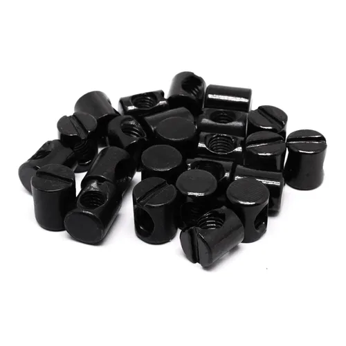 Miniatura 5 de Juego de 25 tornillos negros para cuna, juego de tornillos hexagonales para literas y cunas M6×40mm/1.969 in/2.362 in/2.756 in/3.150 in