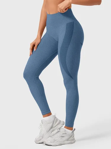 Miniatura 13 de HIGORUN - Leggings sin costuras para mujer, moldeadores, con diseño gráfico de sonrisas, de cintura alta, para el gimnasio, yoga o hacer ejercicio