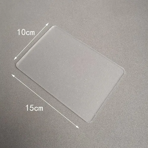 Miniatura 4 de Tabla de soporte de lámina acrílica de 2 piezas para manualidades de arcilla, rectángulo y cuadrado, transparente, placa de presión