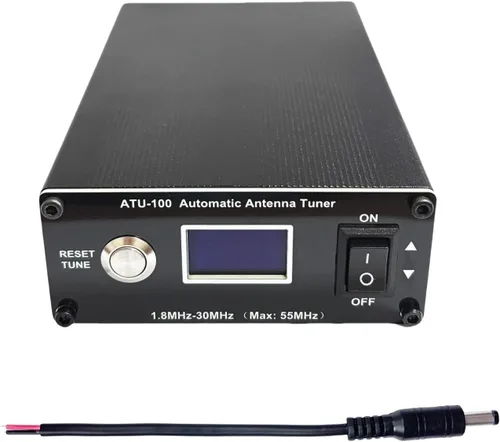 V3.2 ATU-100 EXT - Sintonizador automático de antena para radioaficionado, 1.8-55MHz, sintonizador SWR bajo, coincidencia de impedancia, diseño