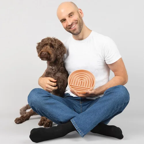 Miniatura 6 de Should We Go? Comedero lento para perros y cachorros, cuenco de silicona para comer lentamente, diseño moderno de alfombrilla para lamer, reduce
