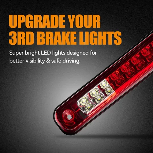 Miniatura 3 de Tercera luz de freno LED para 1988-1999 Chevy/GMC C1500 C2500 K1500 K2500 Silverado Blazer, conjunto de luces de freno traseras de montaje alto, luz