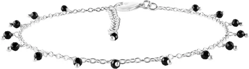 Miniatura 71 de Yanara Tobilleras de piedras preciosas para mujer, piedra natal natural, chapada en plata, joyería hecha a mano en 8.5 + 1.5 pulgadas, cristales