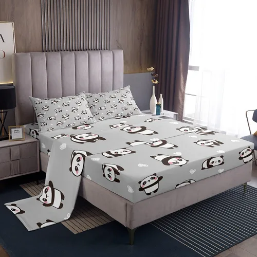 Miniatura 12 de Feelyou Juego de ropa de cama con alfabeto 3D, juego de sábanas coloridas del alfabeto inglés para niños y adultos, sábanas de dibujos animados